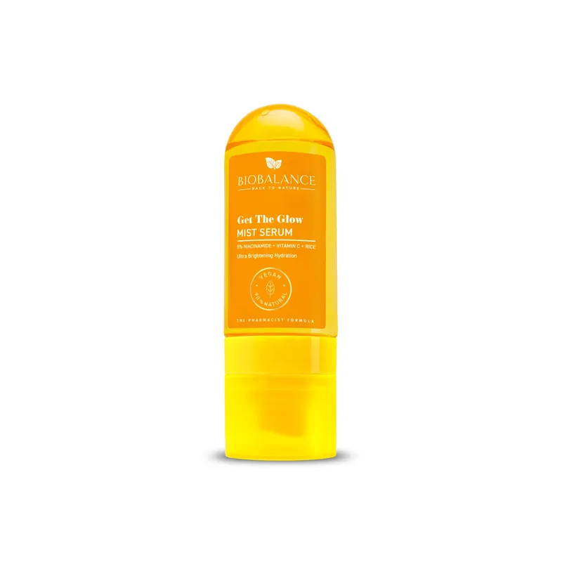 Get The Glow, ser spray facial pentru ultra luminozitate si hidratare, BioBalance, 80 ml Promoție