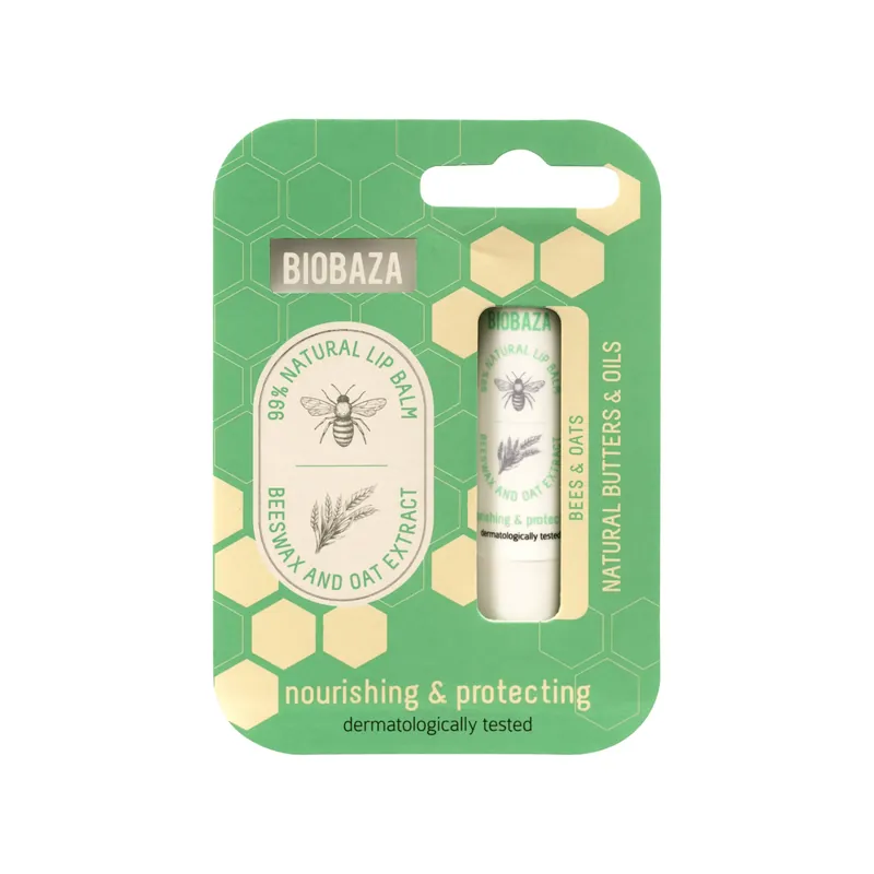 Reduceri Balsam de buze cu extract de miere si ovaz, BIOBAZA BEES & OATS, 4,5 g