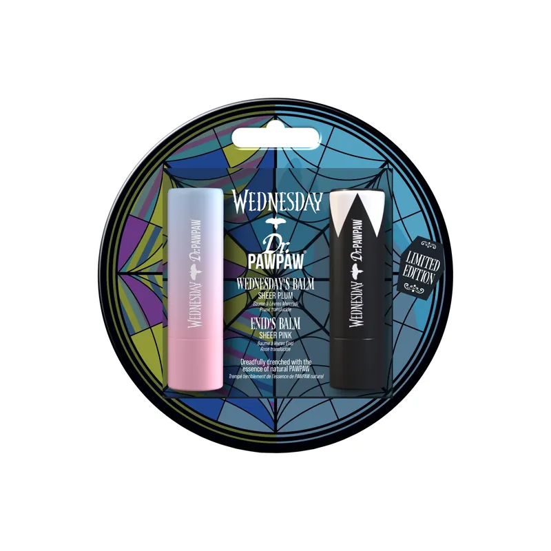 Set 2 balsamuri de buze, Wednesday Sheer Plum & Enid Sheer Pink, Wednesday x Dr.PAWPAW, 2 x 4 g Doar azi