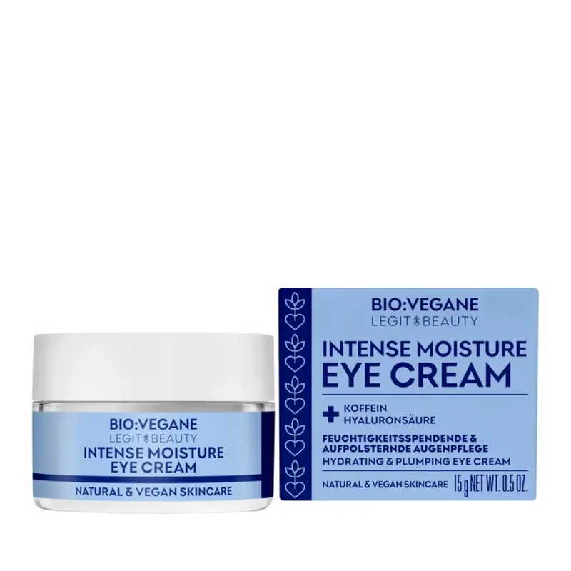 Crema pentru ochi intens hidratanta, cu acid hialuronic & cafeina, Bio Vegane Legit Beauty, 15 g Reducere