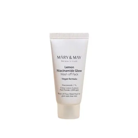 Masca tip wash-off cu extract de lamaie si niacinamide - mini, Mary and May, 30g Nu rata