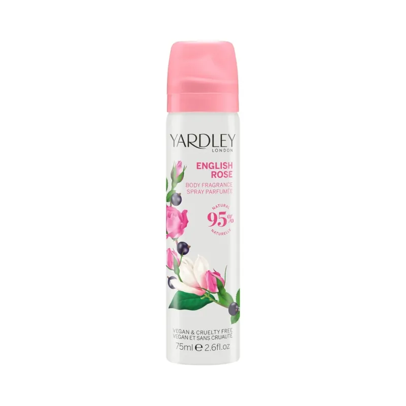 Spray de corp cu parfum de trandafir englezesc, English Rose, Yardley, 75 ml Popular