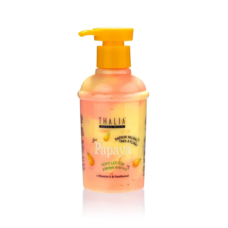 Discount Lotiune de corp cu extract de papaya + vitamina E & pantenol, Papaya Delight Take a Flight, Thalia, 250 ml