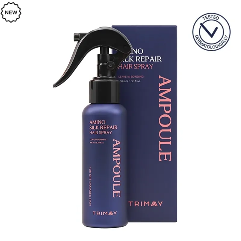 Preferatul clienților Ser concentrat leave-in tip spray cu proteine de matase, peptide si amino acizi pentru parul uscat sau deteriorat, Amino Silk Repair, Trimay, 100 ml