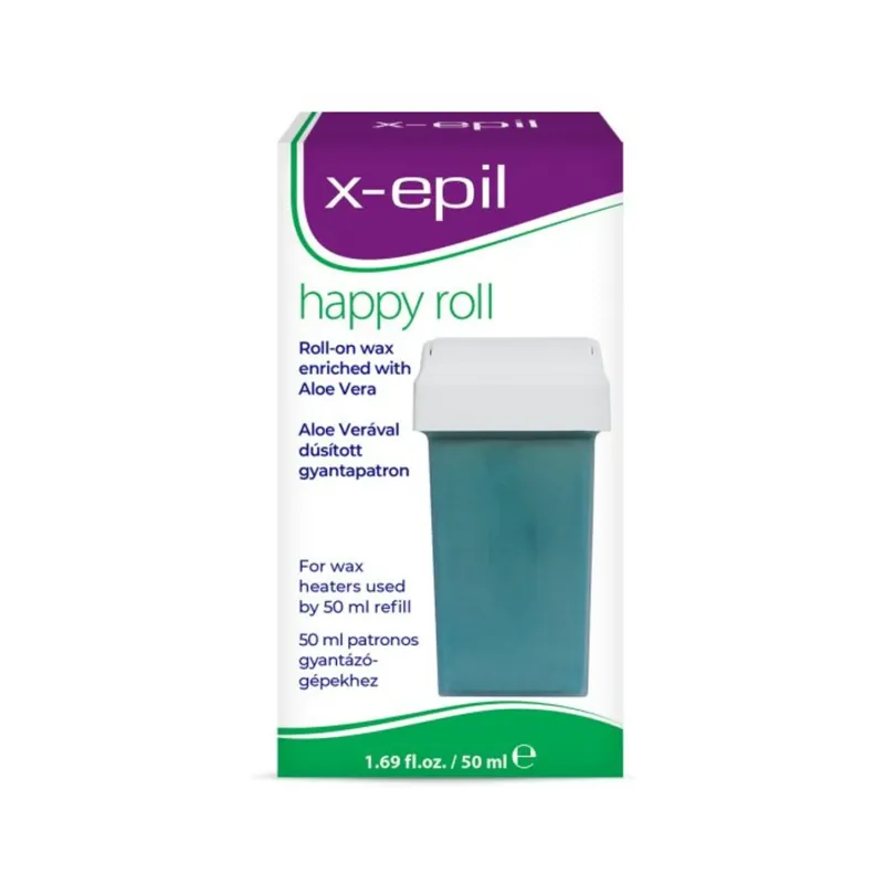 Plată securizată Cartus de ceara cu aloe vera X-Epil pentru incalzitor Happy Roll, 50 ml