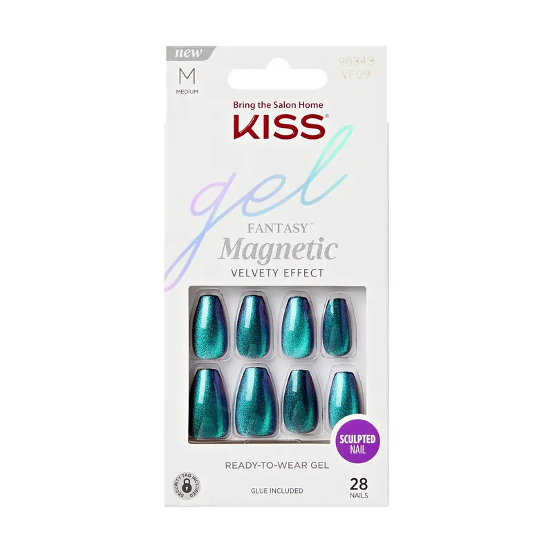 Reducere de preț KISS, Unghii false gel Gel Fantasy Magnetic, Chameleon, 28 bucati