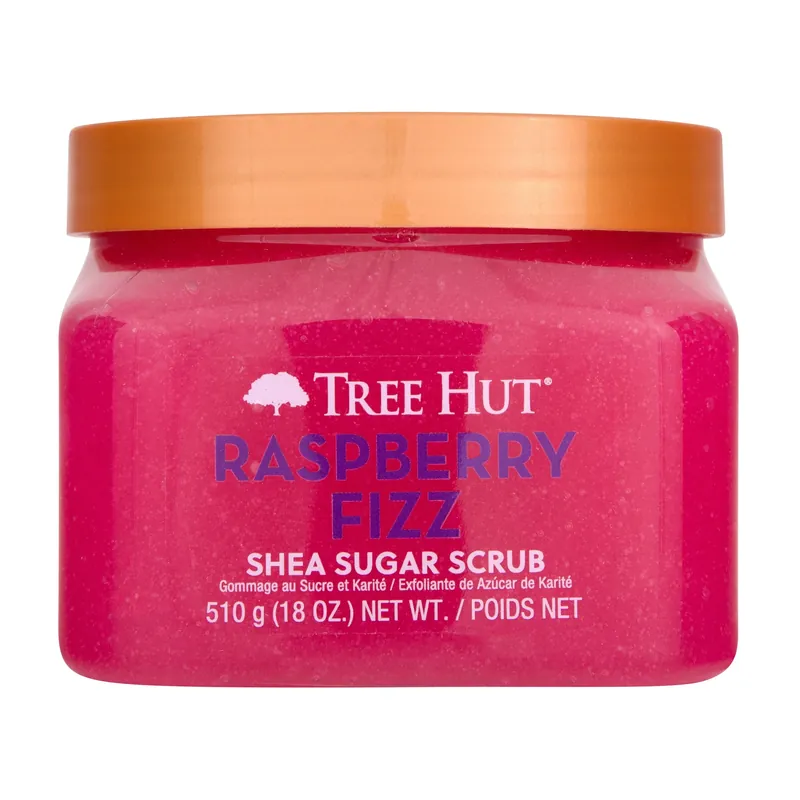 Cumpărături sigure Tree Hut exfoliant corp Raspberry Fizz, 510g