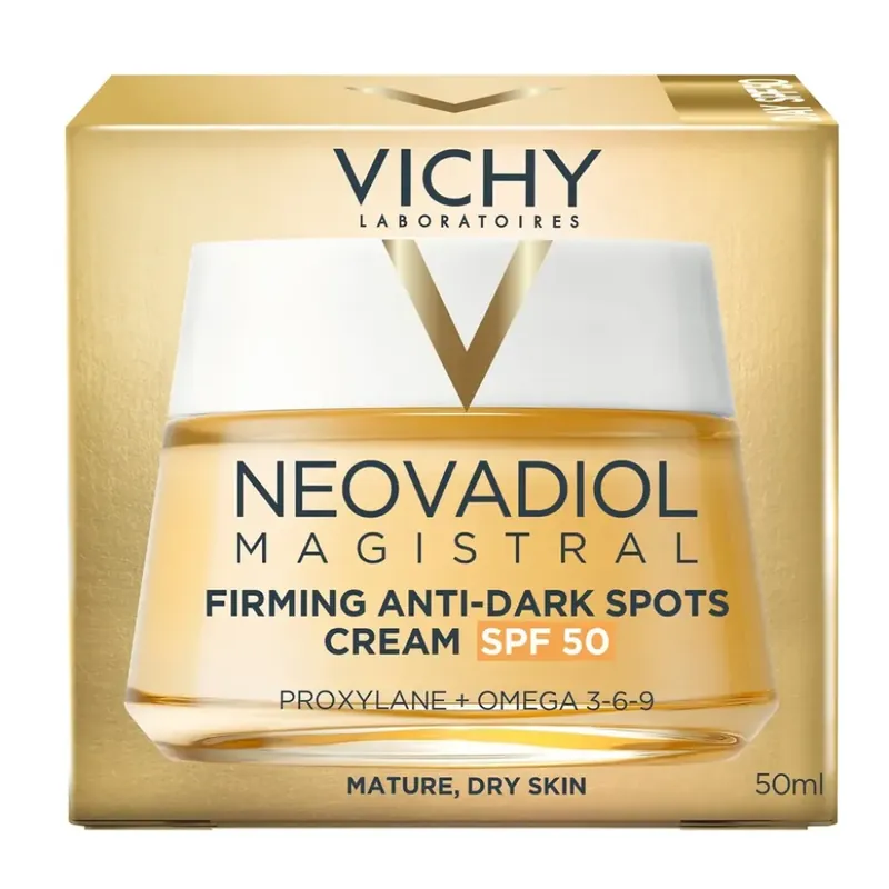 Promoție Crema de zi cu efect de fermitate si anti-pete pigmentare brune SPF 50 Neovadiol Magistral, 50 ml, Vichy