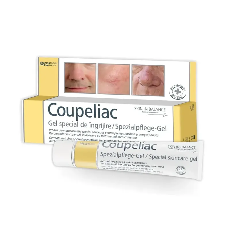 Gel pentru piele sensibila si congestionata Coupeliac, 20 ml, Zdrovit Bestseller