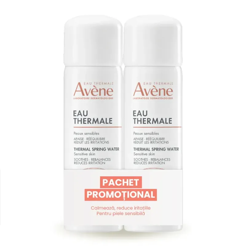 Reduceri Pachet apa termala spray, 50 ml + 50 ml, Avene