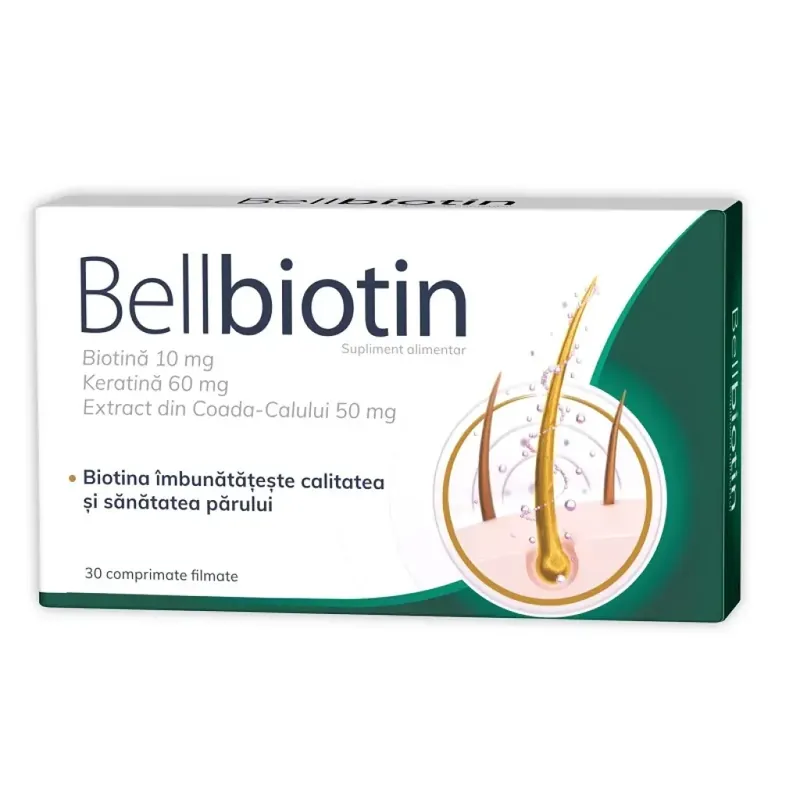 Disponibil imediat Bellbiotin, 30 comprimate filmate, Zdrovit