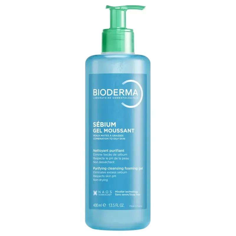Gel spumant purifiant Sebium, 400 ml, Bioderma Expediere rapidă