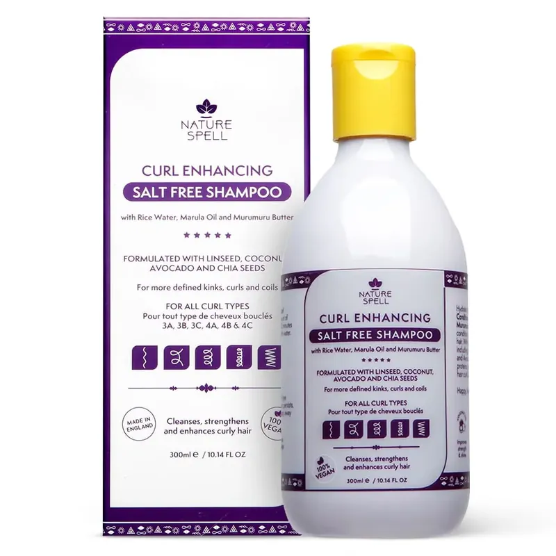 Plată securizată Nature SpellȘampon cu efect de hidratare a buclelor pentru Păr Creț & Ondulat Curl Enhancing Salt Free Shampoo