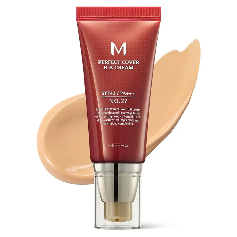 MisshaBB Cream M Perfect Cover BB Cream 50ml No.27 Honey Beige Reducere specială