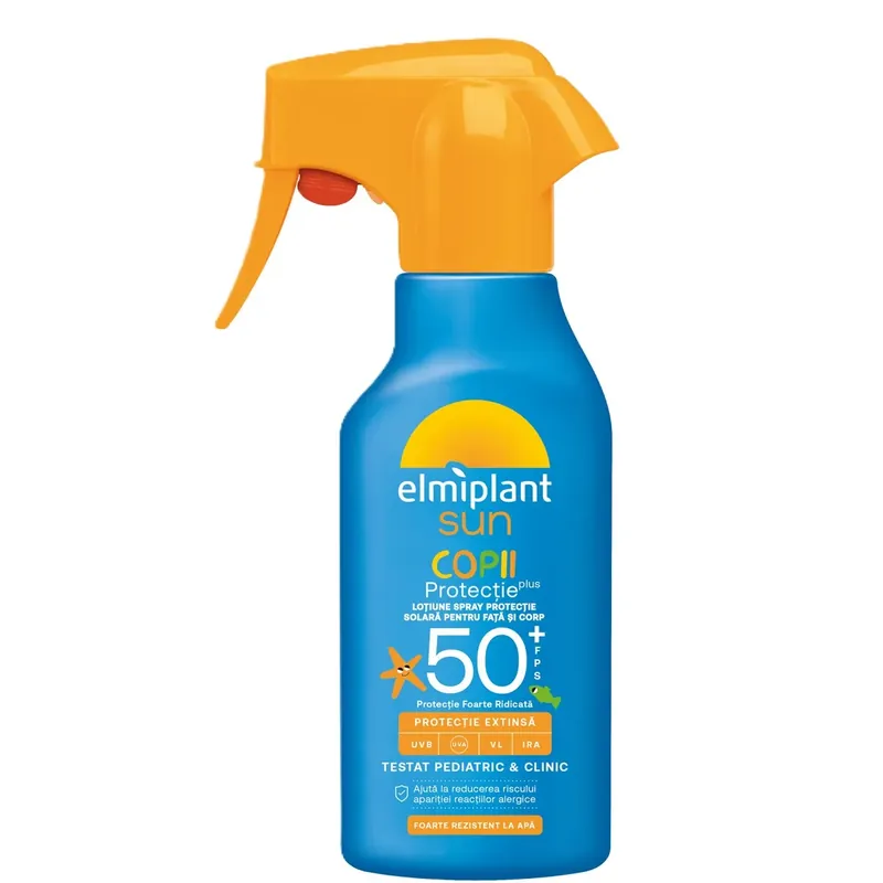 Comandă acum Lotiune cu protectie solara Elmiplant Sun SPF 50+, pentru copii, 200 ml