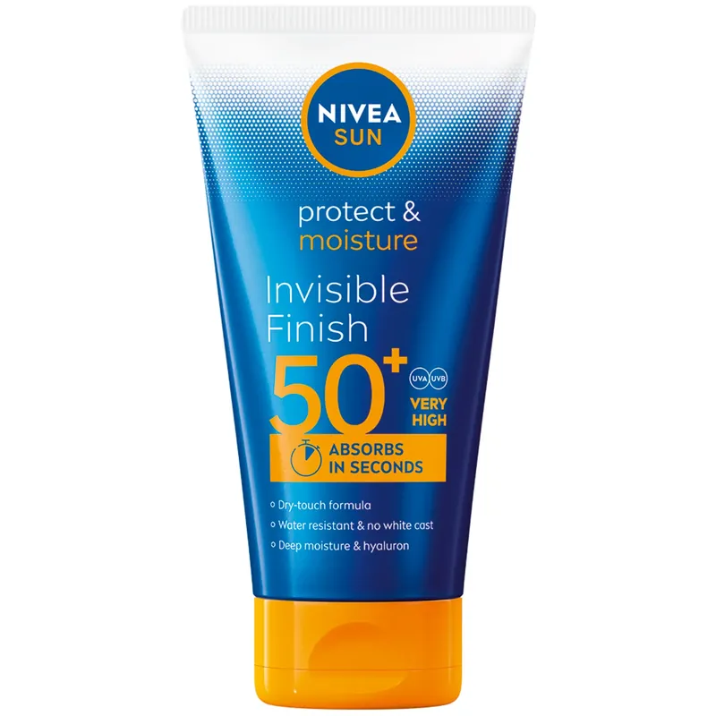 Reducere specială Lotiune protectie solara Nivea Sun Protect & Moisture Invisible Finish SPF 50+, 150 ml