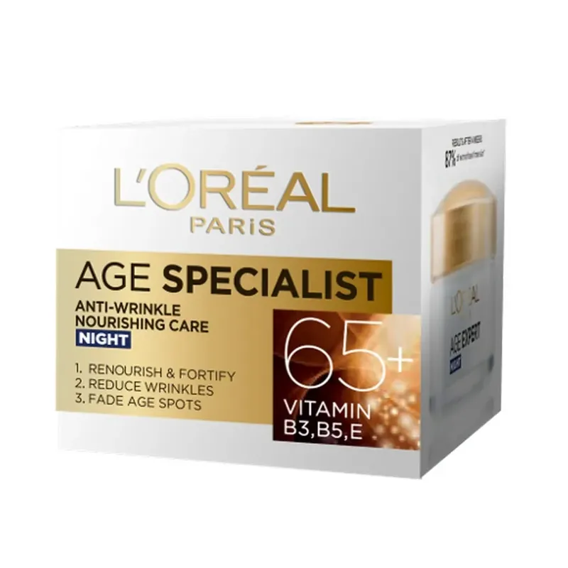 Crema antirid de noapte 65+ L‘Oreal, 50 ml Mai ieftin