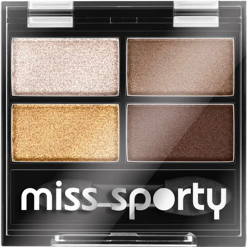 Fard de pleoape Miss Sporty Studio Quattro Eye Shadow 413 100% Golden Eye, 1.4 g Reducere extra