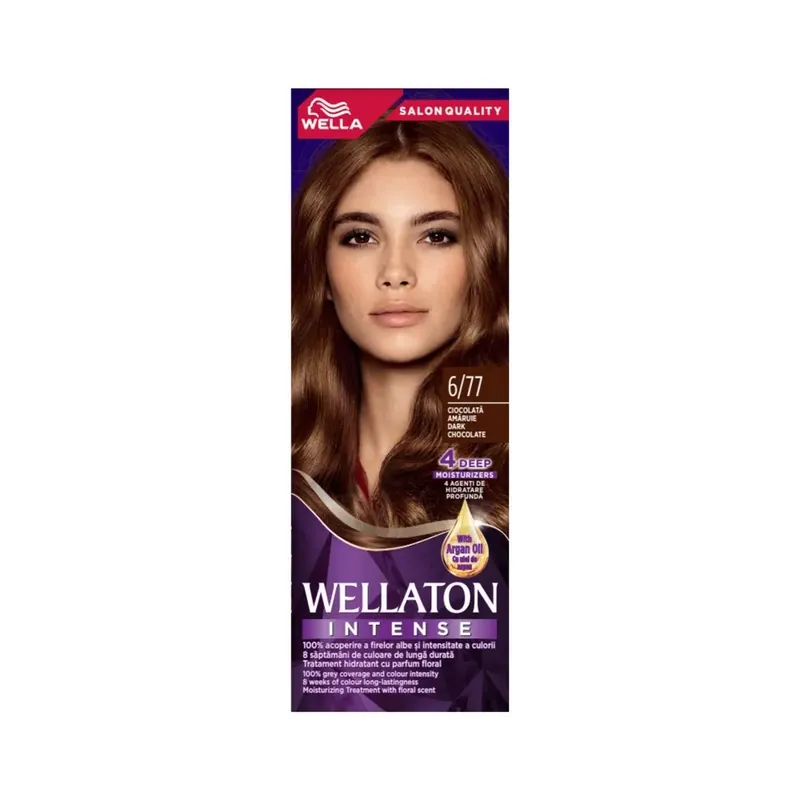 Vopsea de par Wellaton Maxi Single Ciocolata Amaruie 6/77 Promoție