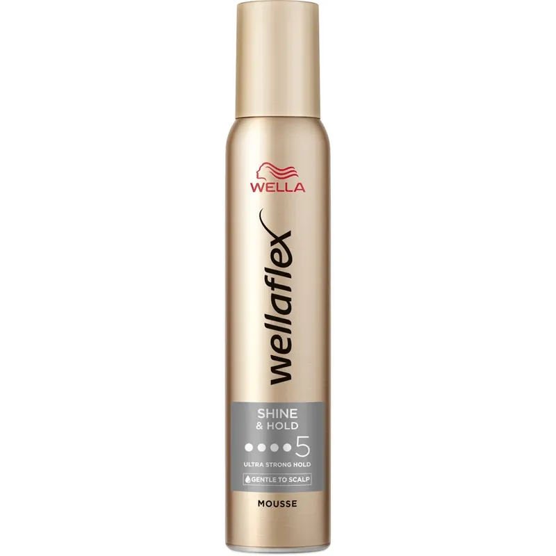 Calitate înaltă Spuma de par Wellaflex Shiny Hold 200 ml