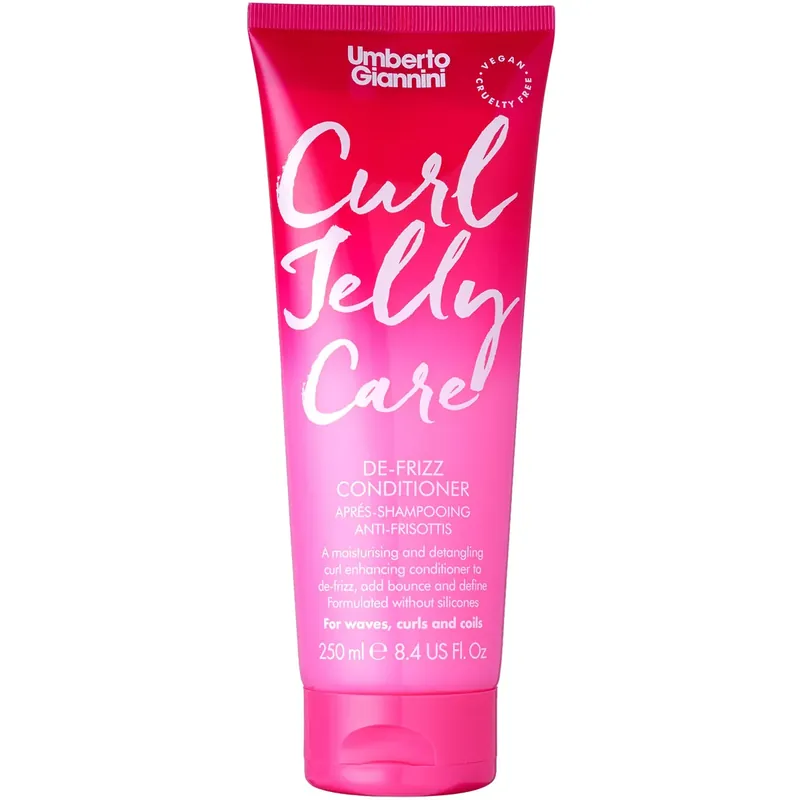 Lichidare de stoc Balsam anti-frizz pentru par cret Umberto Giannini Curl Jelly Care, 250 ml