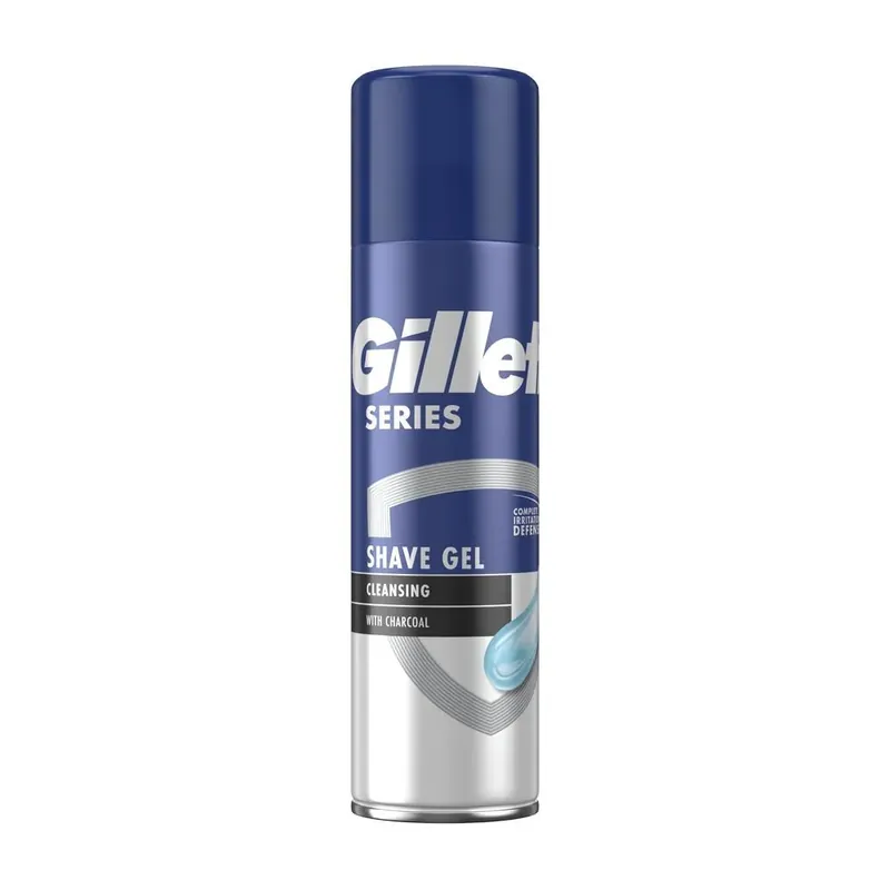 Gel de ras pentru barbati cu efect de curatare cu carbune Gillette, 200ml Noutate